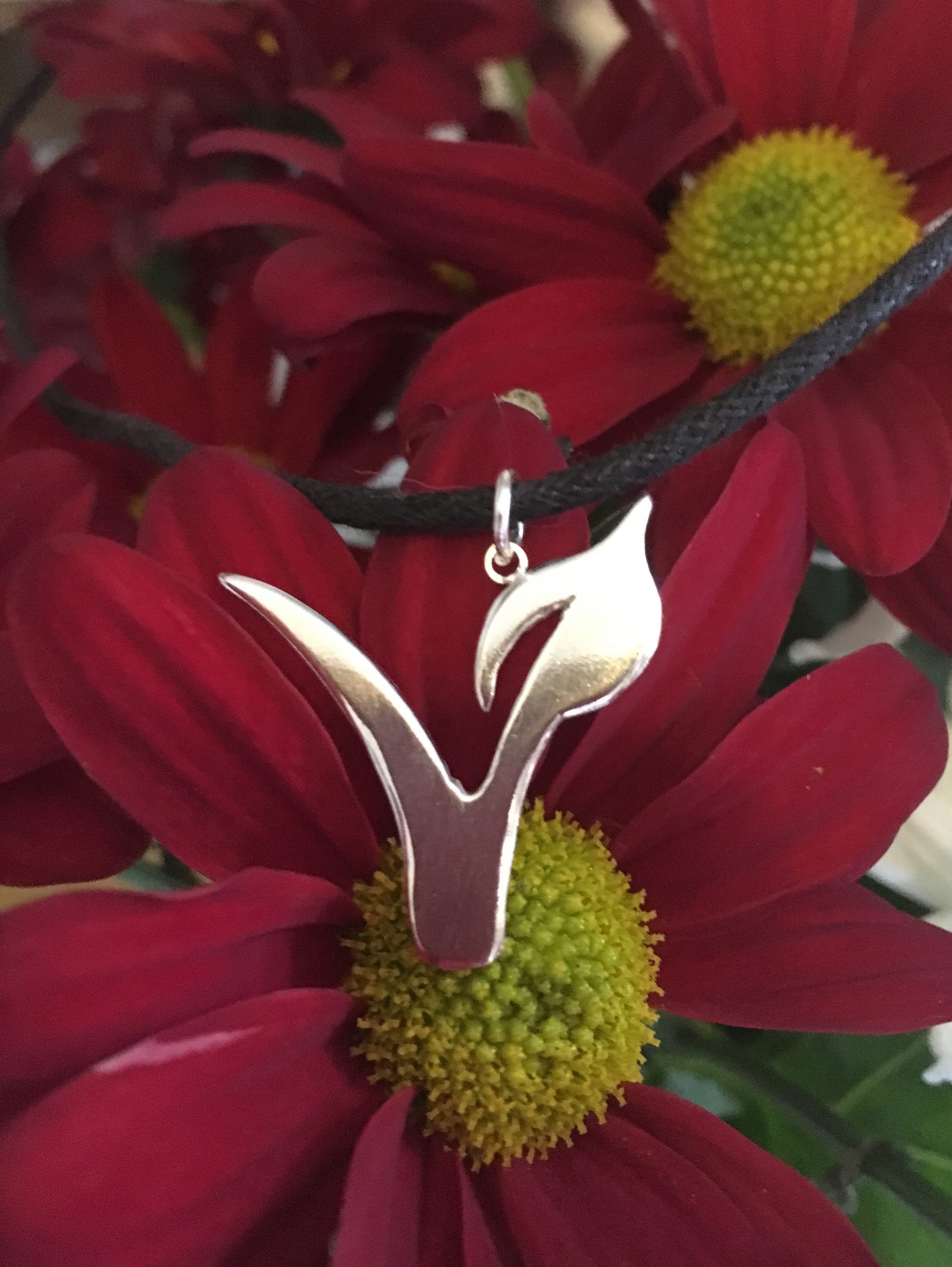 Vegan symbol pendant