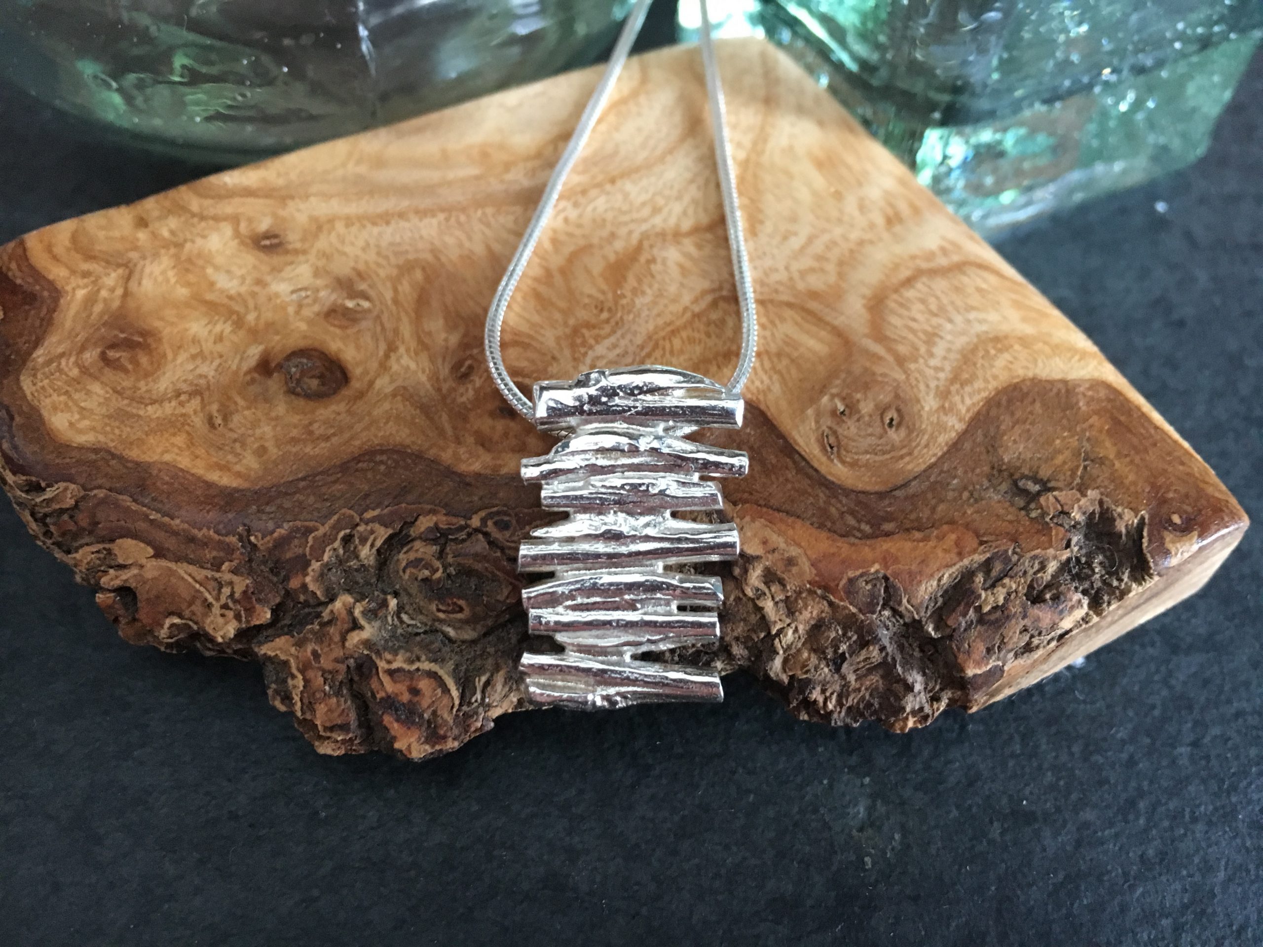 Stacked willow pendant