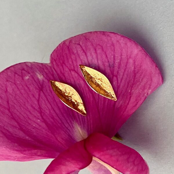 Simple Leaf Studs - Image 4