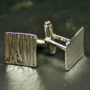Hammered Square Cufflinks