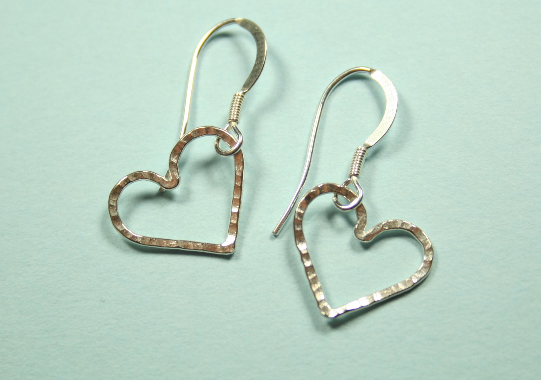 Open heart earrings