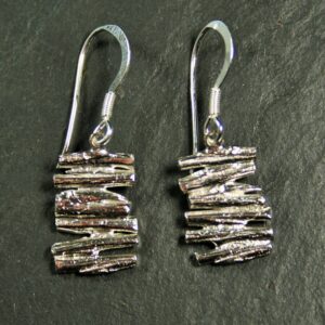 Stacked Cast Willow Earrings