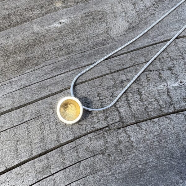 Small Gold leaf dome pendant - Image 6