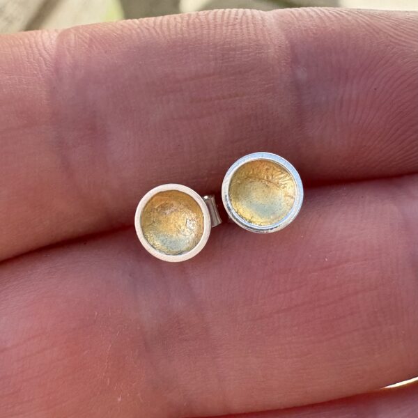 Tiny gold leaf dome studs - Image 2