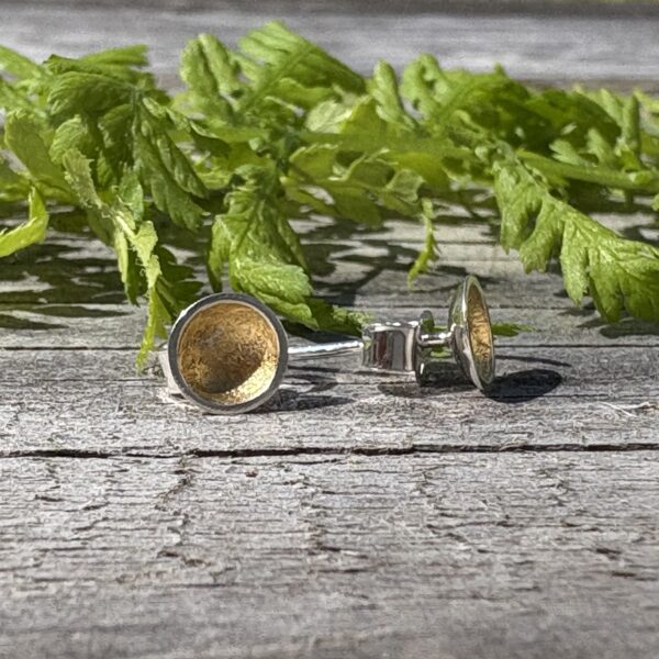 Tiny gold leaf dome studs - Image 3