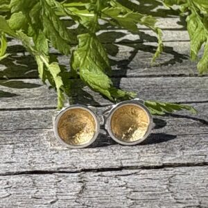 Tiny gold leaf dome studs