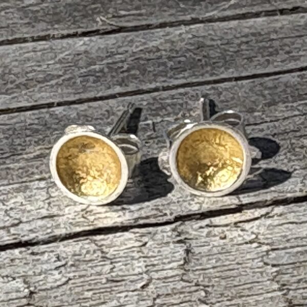 Tiny gold leaf dome studs - Image 4