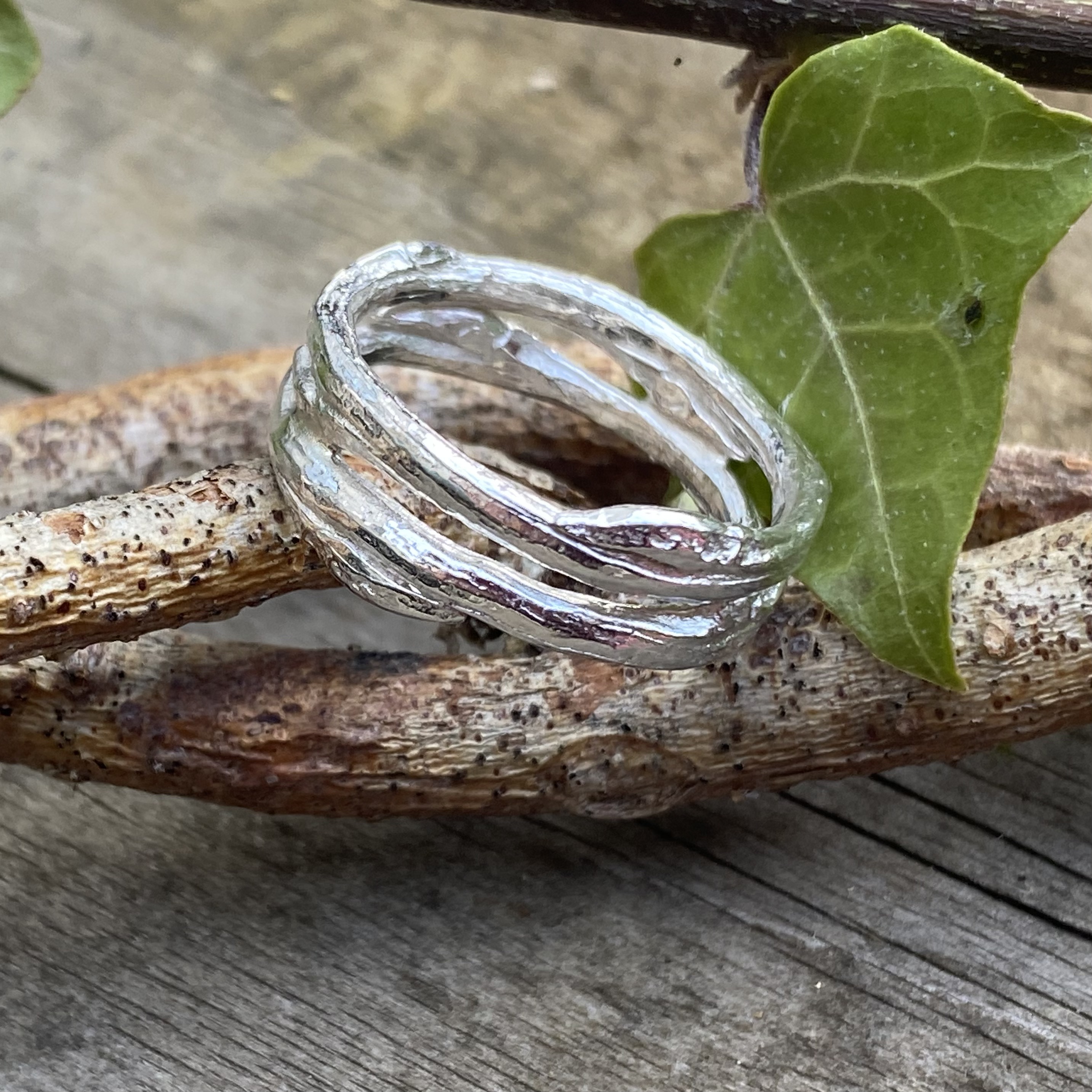 Double cast willow ring