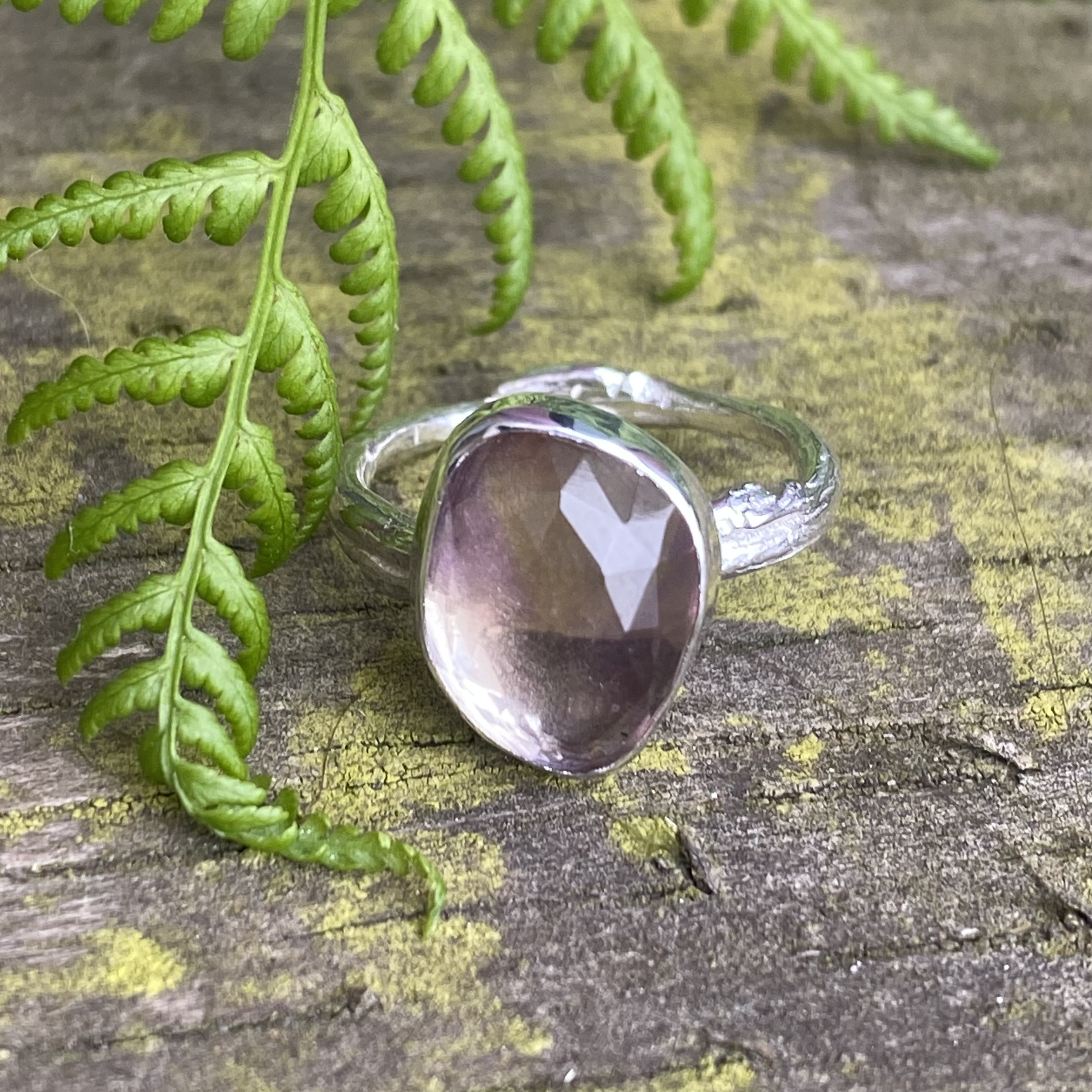 Freeform ametrine willow ring